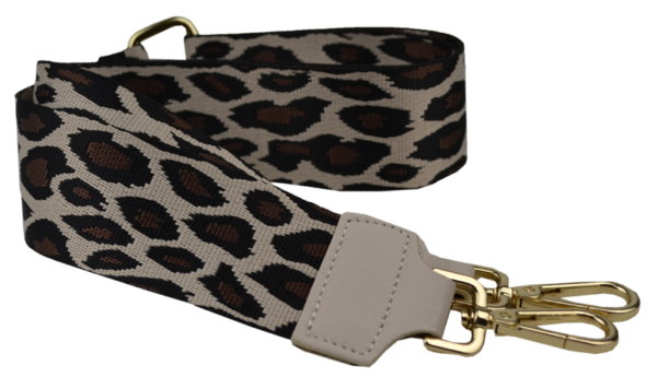 NovaKabelka.cz Látkový přídavný popruh leopardo secondo