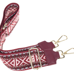 NovaKabelka.cz Látkový přídavný popruh ornamento bordo