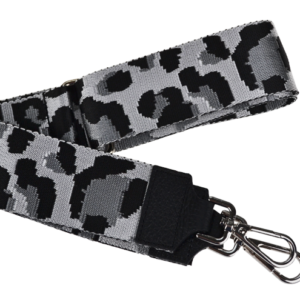 NovaKabelka.cz Látkový přídavný popruh leopardo bianco nero