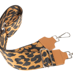 NovaKabelka.cz Látkový přídavný popruh leopardo camel argento