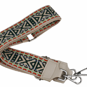 NovaKabelka.cz Látkový přídavný popruh béžový ornament