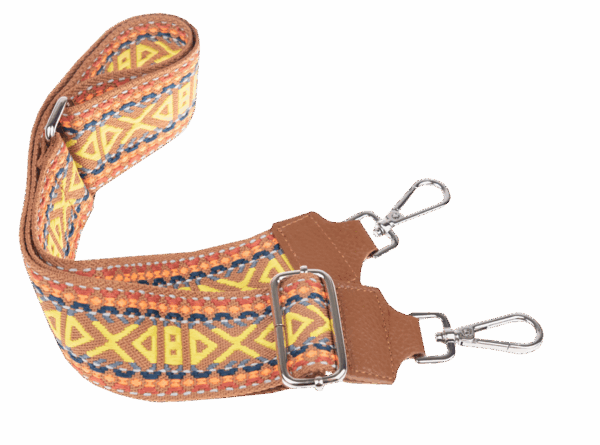 NovaKabelka.cz Látkový přídavný popruh ornamento camel